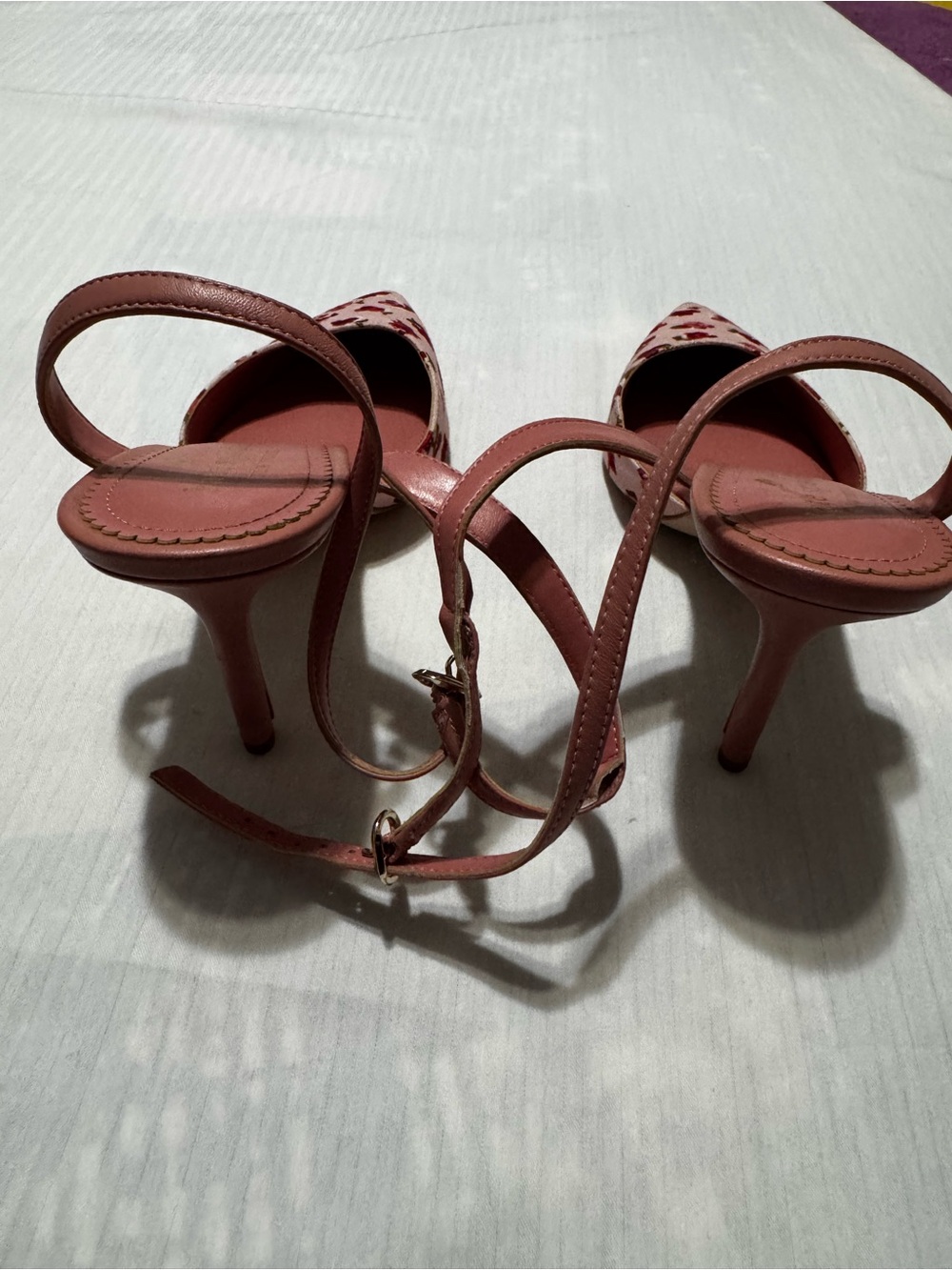 kate spade Pink Floral Pointed Toe Slingback Flats - Picture 6 of 7